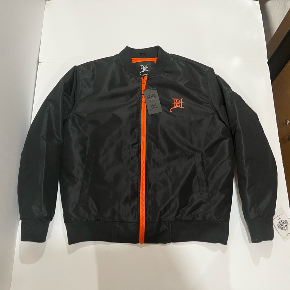 Ed Hardy, Men Bomber Jacket, Death Before Dishonor, Black